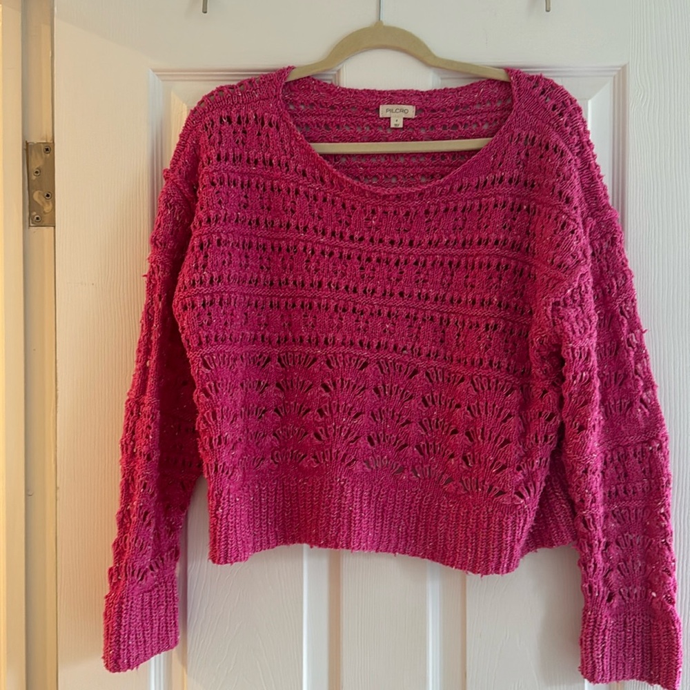 Pilcro Pink Sweater